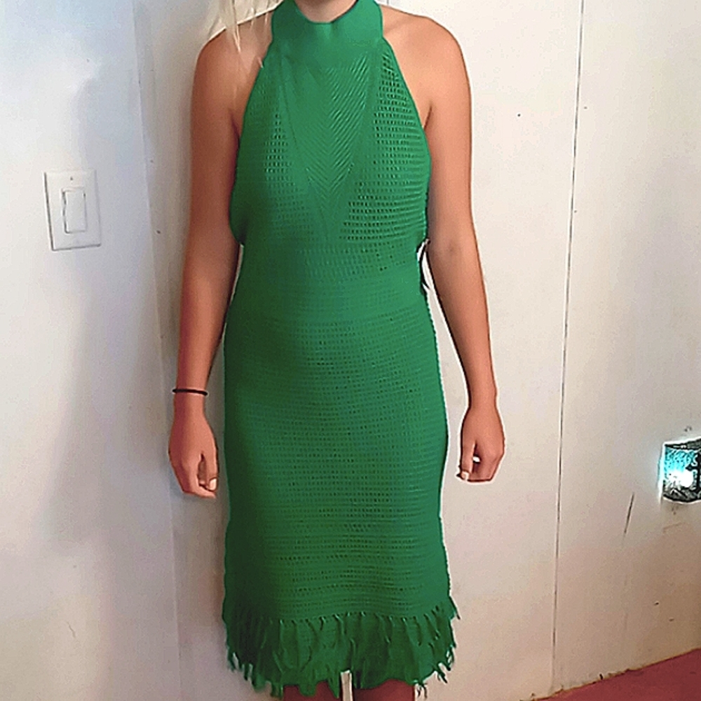 New York & Co Kelly Green dress